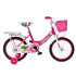 Bicicleta infantil Shengdi Rodado 16 Canasto Parrilla Hadas Color Rosa Oscuro