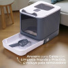 Caja Sanitaria Para Gato Puerta Bandeja Extraíble Y Pala Caja Sanitaria Para Gato Puerta Bandeja Extraíble Y Pala