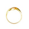 Anillo Cruzado-Oro 18k-Piedra Zirconia-AN9517 conpiedra