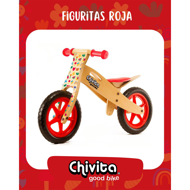 Chivita Bicicleta de equilibrio Figuritas Rojas