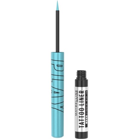 Maybelline Delineador de Ojos Tattoo Liner Play Azul 4 ml | Delineador Líquido Resistente al Agua Maybelline Delineador de Ojos Tattoo Liner Play Azul 4 ml | Delineador Líquido Resistente al Agua