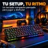 Teclado Gamer Mecánico RGB Xtrike Me GK-989B Anti-ghosting Color Negro