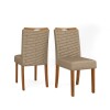 Juego De Comedor 4 Sillas Mesa Redonda - Celeste Marrón | Beige