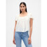 SS LACE INSERT BTN FRONT TOP NEW OFF WHITE