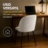 Silla de Comedor ComboHome Cali Eames Acolchada Tela Pack X4 Blanco 1
