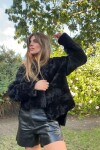 Extra Warm Coat Negro