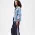 V-SATIN STRAIGHT PO SIDE STRIPE VINTAGE NAVY