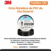 CINTA AISLADORA TEMFLEX 165 NEGRO 19MM X 18M - 3M CINTA AISLADORA TEMFLEX 165 NEGRO 19MM X 18M - 3M