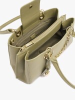Bolso De Hombro Con Textura Y Pendiente verde