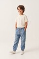 Jogger de jean con cortes JEAN MEDIO
