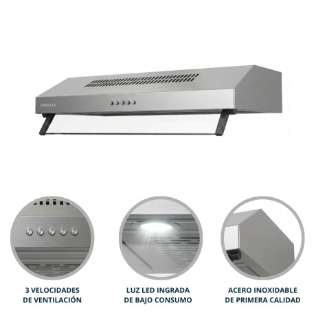 Extractor Purificador Nubia 60 cm Extractor Purificador Nubia 60CM de Acero Inoxidable