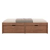 Cama 1 plaza 2 Cajones Beauty - Funcional Marron