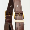 Bolso Raw en efecto gamuza Marron