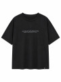 REMERA NAUPLIA PRINTED III NEGRO