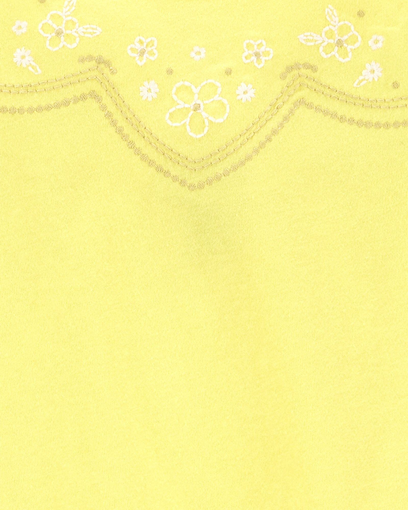 Musculosa bordada con volados Sin color