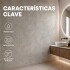 Pack x3 Placa PVC Símil Mármol 2,44x1,22m 3mm Resistente Mármol Gris 2