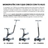 Monopatin DELUXE Qplay Sema 2 en 1 Azul