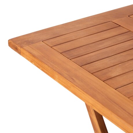 MESA EXTERIOR 80CM TECA NATURAL-BEIGE TAKI