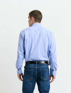 011683 CAMISA VESTIR HARRINGTON LABEL Celeste Oscuro