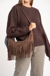 Sweater Texturado Lana Chocolate