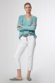 Blusa con volados verde pastel