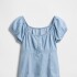 SS HNLY DNM TOP - LT LIGHT WASH