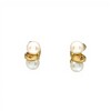 Caravanas doble perlas - Oro bajo - Perla de cultivo- CA8206 conperla