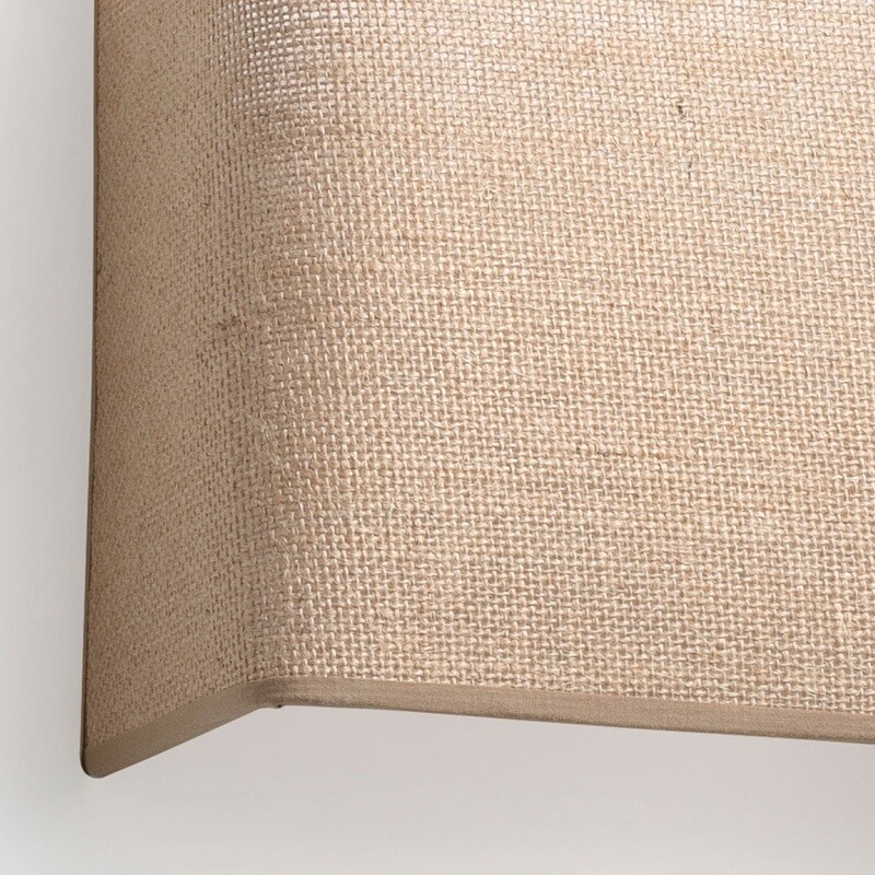 LUMINARIA DE PARED RECTANGULAR SMALL SOTO Lámpara de Pared Rectangular Small Soto Yute