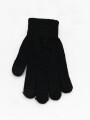 GUANTES BRILLOS NEGRO