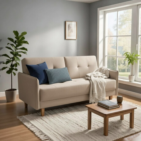 SILLÓN - SOFA CAMA COLOR BEIGE