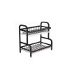 Escurridor Doble negro 42x24.50x39 cm Escurridor Doble Negro 42x24.50x39 Cm