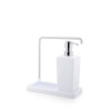Dispensador para Jabón con Porta Trapo Blanco