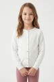 Cardigan tejido liso CRUDO