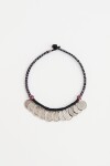 Collar Metal Coins Negro