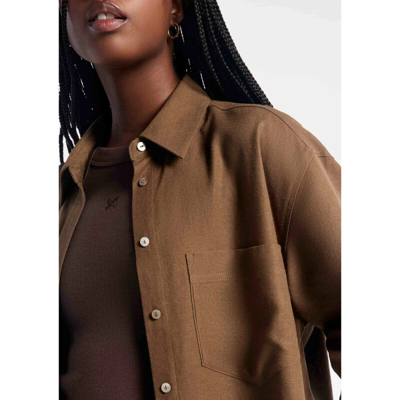CAMISA FEM MARROM