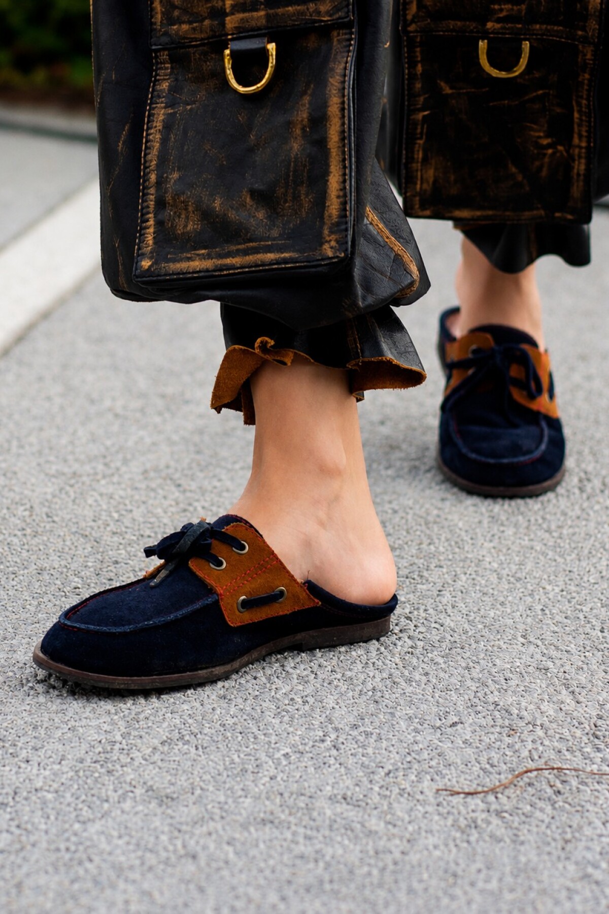 Half Del Corral Shoes Azul / Habano