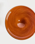 Centro de mesa Denuo de vidrio terracota Ø28 cm