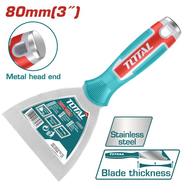 Espatula metal 80mm total THT83806 Espatula metal 80mm total THT83806