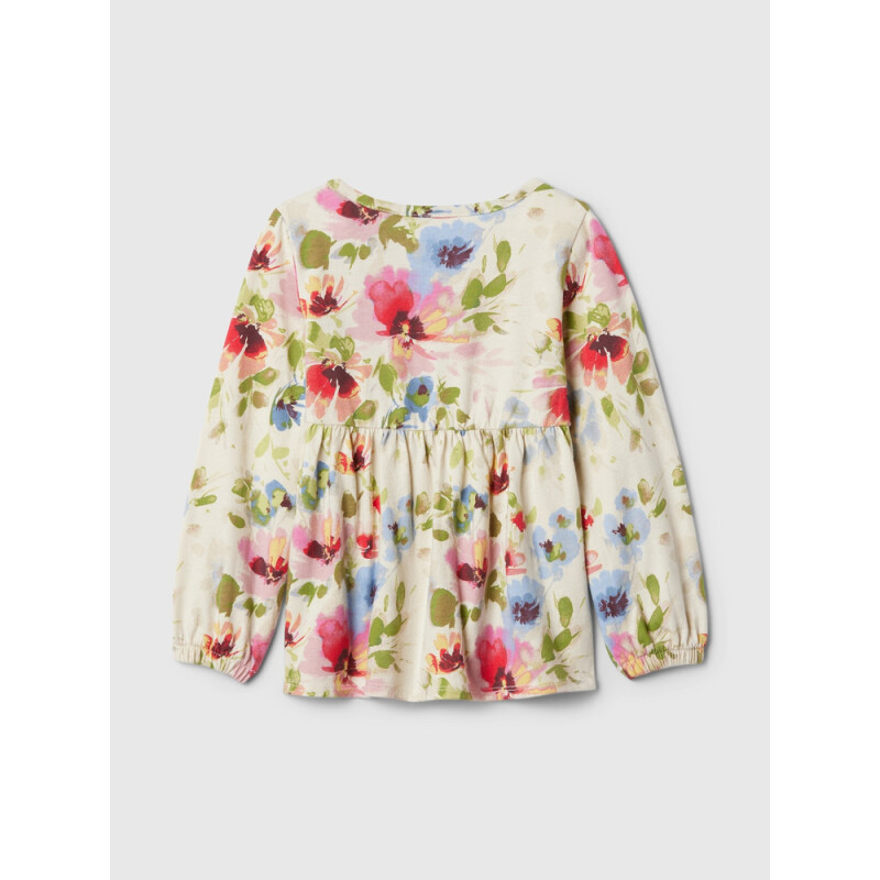 BF LS TUNIC IVORY FROST FLORAL