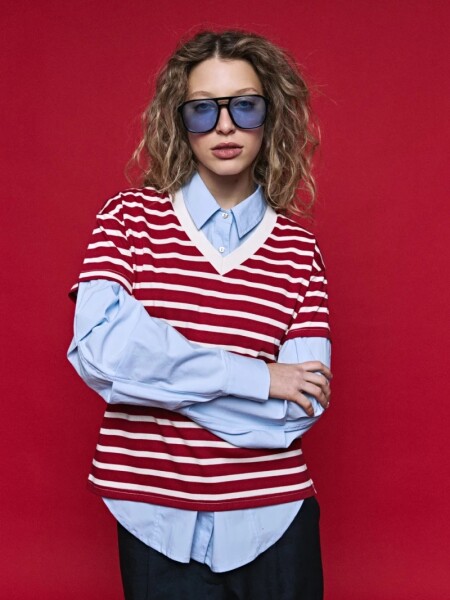 T-SHIRT D.CASSIN MAIKA ROJO