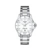 Reloj Tissot Seastar T1202101105100 para dama con correa de acero Plateado