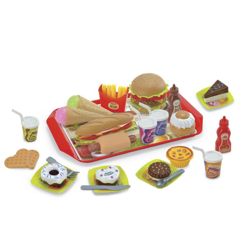 Kit Restaurante de Comida Rápida 28 Piezas U