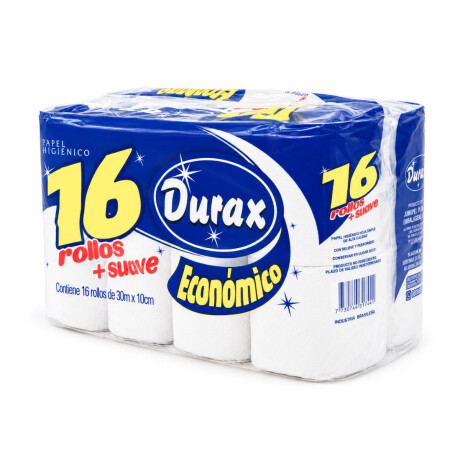 PAPEL HIGIENICO DURAX 30 MT 16 ROLLOS PAPEL HIGIENICO DURAX 30 MT 16 ROLLOS