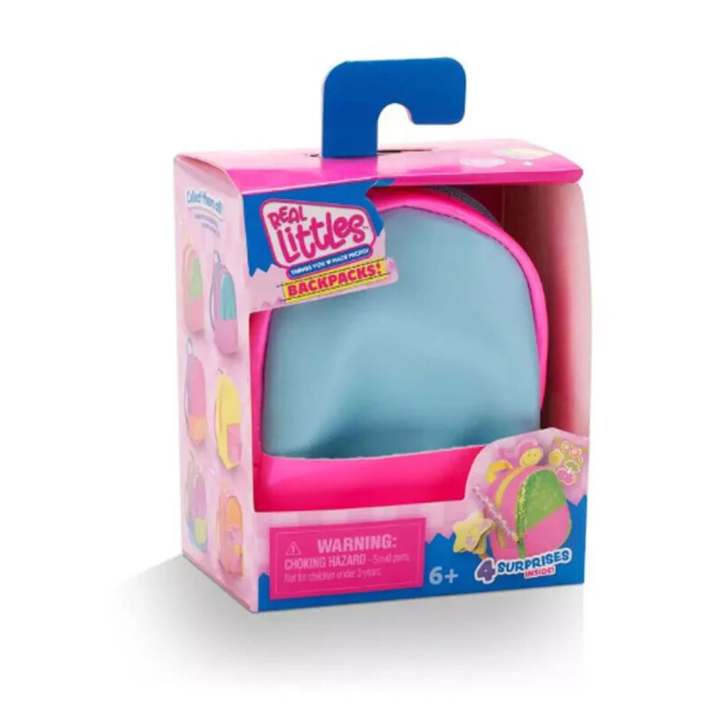 Mini Mochila neón llavero accesorio Real Littles Turquesa