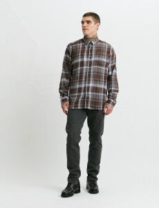 012442 CAMISA HARRINGTON LABEL Tostado