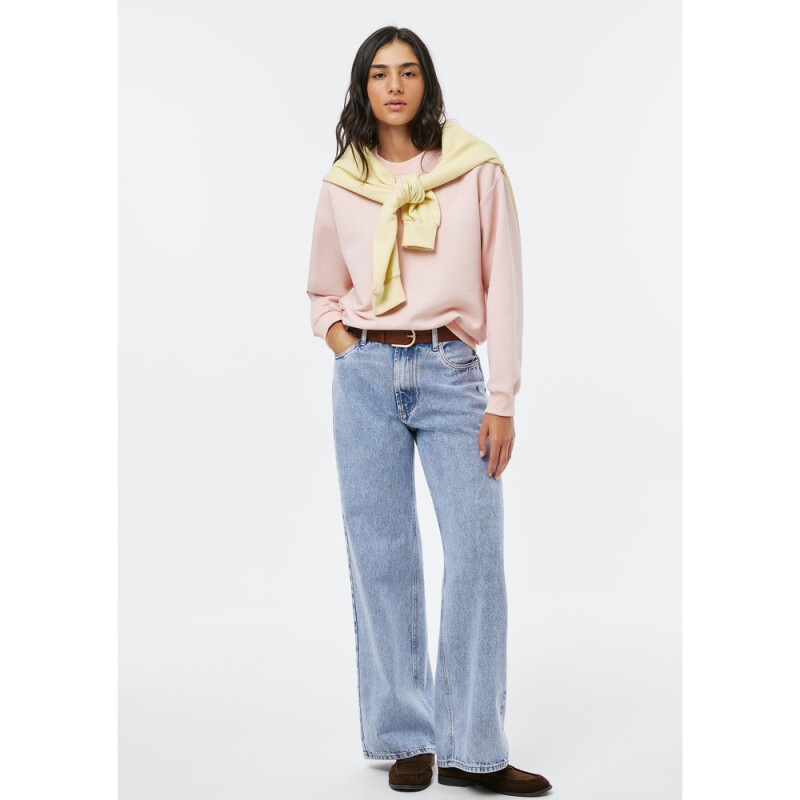 BLUSAO ML FEM ROSA CLARO