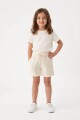 Short en terry con bolsillos CRUDO
