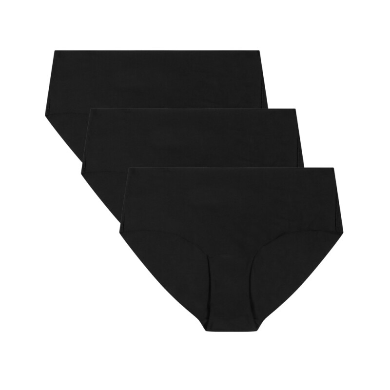 UA PURE STRETCH NO SHOW HIPSTER-SOLID (3 PACK)-PNK BLK-001