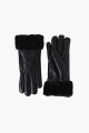 Guantes eco cuero negro
