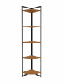 RACK ESQUINERO 5 ESTANTES NEGRO